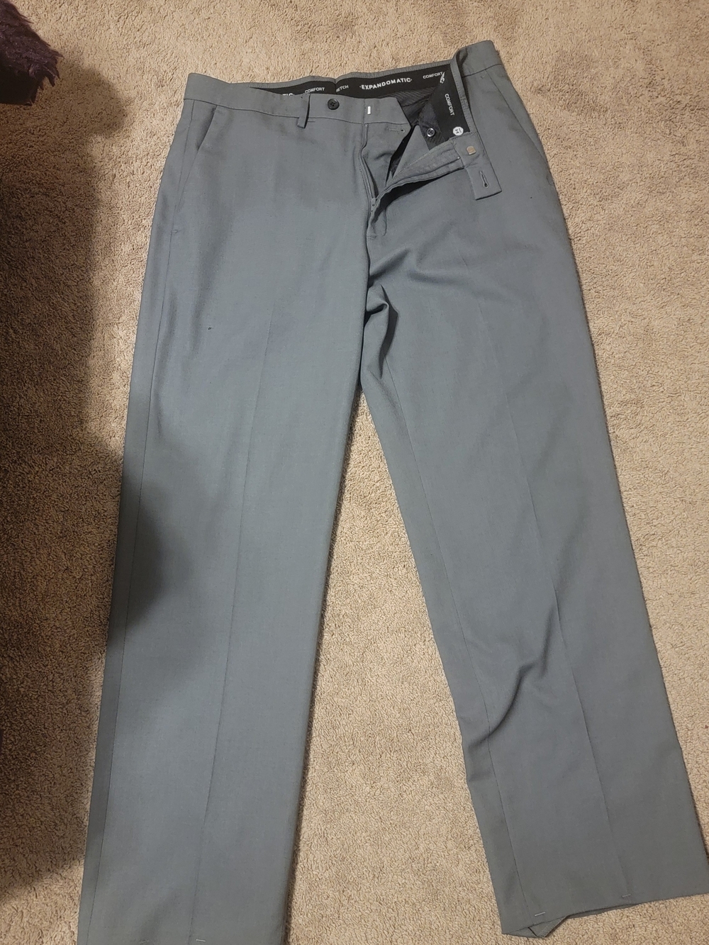 Haggar Men's Light Gray Dress Pants